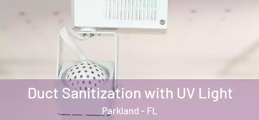  Duct Sanitization with UV Light Parkland - FL